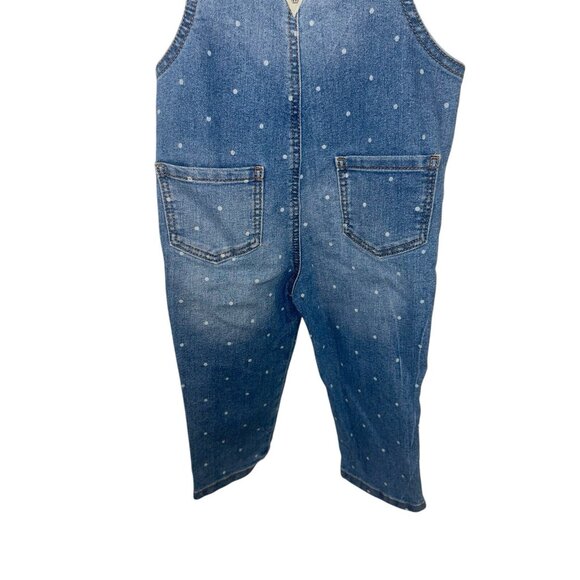 OSHGOSH Toddler Girl 2T Polka Dot Vestbak Denim Overalls - Picture 7 of 10